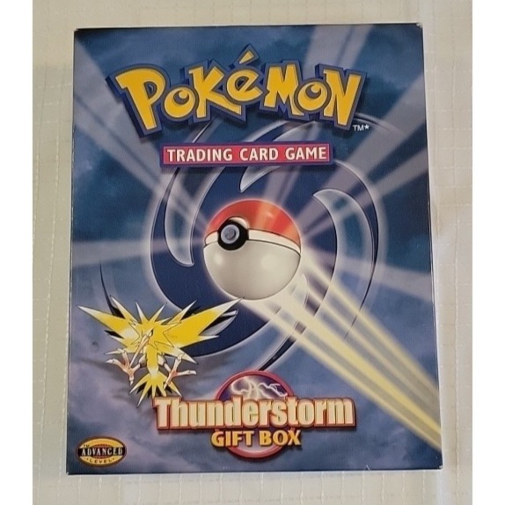 Empty Pokemon Thunderstorm Gift Deck Box